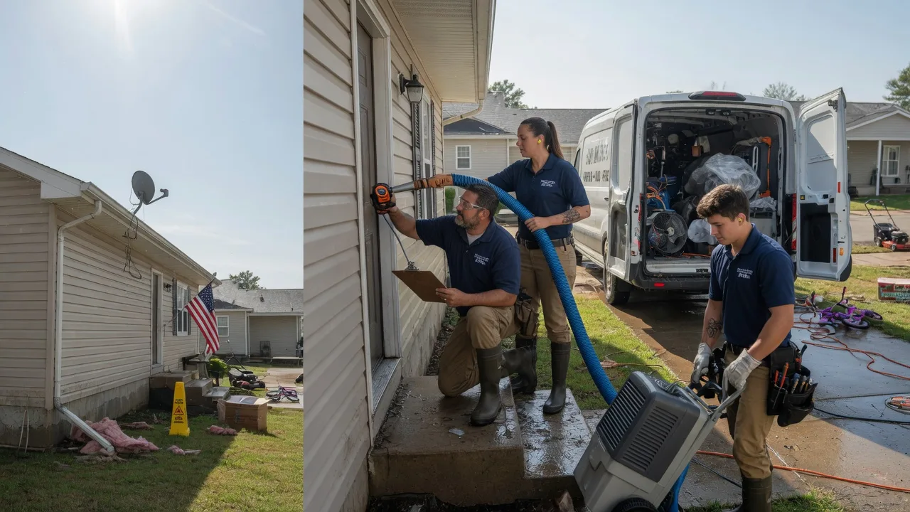 Ceiling Water Damage Restoration in Moundridge, KS near me